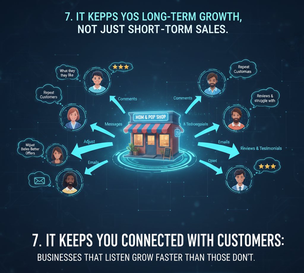 Social media marketing connected with customers